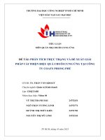 IUH - Tiểu luận Quản trị chuỗi cung ứng - Phân tích thực trạng và đề xuất giải pháp cải thiện hiệu quả chuỗi cung ứng tại công ty COATS PHONG PHÚ