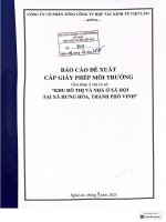 Báo cáo dtm khu Đô thị và nhà Ở xã hội tại xã hưng hòa, thành phố vinh