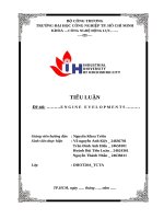 IUH - TIỂU LUẬN CÔNG NGHỆ ĐỘNG LỰC - ENGINE EVELOPMENTS