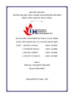 IUH - Thí nghiệm Kỹ thuật lạnh - Mô hình nghiên cứu hệ thống lạnh nhiệt độ thấp