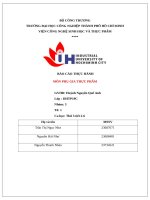 IUH - Tổng hợp báo cáo MÔN PHỤ GIA THỰC PHẨM - 5 Bài