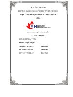 IUH - Báo cáo thực hành - Vi sinh vật học