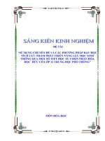 Sử dụng chuyên Đề và các phương pháp dạy học tích cực nhằm phát triển năng lực học sinh thông qua một số tiết học tự chọn phần hóa học hữu cơ lớp 12