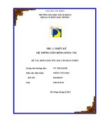 PBL 1: THIẾT KẾ HỆ THỐNG DẪN ĐỘNG BĂNG TẢI