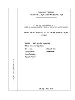 thiết kế mô hình bãi đỗ xe thông minh dùng stm32