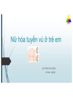 Nữ hóa tuyến vú Ở trẻ em