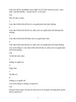 Đáp Án trắc nghiệm giao tiếp và lễ tân ngoại giao   Đại học thành Đông   soạn ngày 13 10 2025