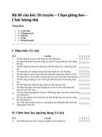 Bộ 60 câu hỏi chọn giống di truyền