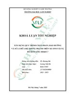 Xây dựng quy trình chẩn Đoán, bảo dưỡng và sửa chữa hệ thống phanh trên xe oto tải tự Đỗ komatsu hd465 7