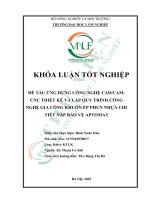 Ứng dụng công nghệ cad cam – cnc Để thiết kế và lập quy trình công nghệ gia công khuôn Ép phun nhựa cho chi tiết nắp bảo vệ aptomat