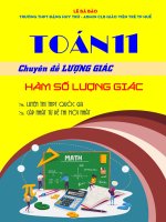 Chuyen de ham so luong giac mon toan 11 dinh huong cau truc moi