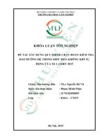 Xây dựng quy trình chuẩn Đoán kiểm tra bảo dưỡng hệ thống Điều hòa không khí tự Động của xe camry 2015