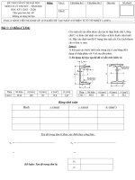 IUH - Đề thi cuối kỳ Cơ lý thuyết - Tĩnh học