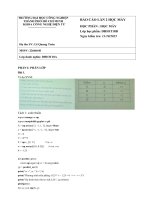 IUH - Báo cáo lần 2 học máy - 13/10/2025