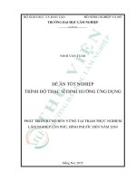 Phát triển rừng bền vững tại trạm thực nghiệm lâm nghiệp tân phú, bình phước Đến năm 2030