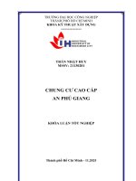 IUH - Khóa luận tốt nghiệp Kỹ thuật xây dựng - Chung cư cao cấp An Phú Giang