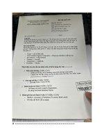 IUH - Đề thi Giữa kỳ - Máy học - 02/10/2025 - Có đáp án giải chi tiết