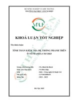 Tính toán kiểm tra hệ thống phanh trên Ô tô mazda cx5 2023