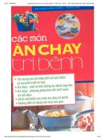 Sách các món Ăn chay trị bệnh