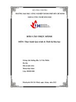 IUH - BÁO CÁO THỰC HÀNH QUÁ TRÌNH VÀ THIẾT BỊ HÓA HỌC - Bơm ly tâm