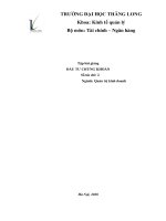 Tập bài giảng môn Đầu tư chứng khoán