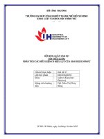 IUH - Tiểu luận Luật dân sự - PHÂN TÍCH CÁC ĐIỀU KIỆN CÓ HIỆU LỰC CỦA GIAO DỊCH DÂN SỰ