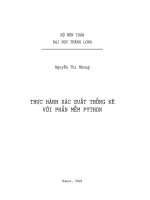 Thực hành xác suất thống kê với phần mềm python