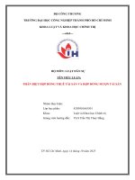 IUH - Tiểu luận Luật dân sự - Phân biệt hợp đồng thuê tài sản và hợp đồng mượn tài sản