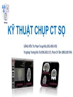KỸ THUẬT CHỤP CT SCANNER SỌ NÃO