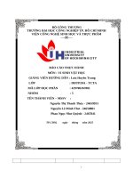 IUH - BÁO CÁO THỰC HÀNH - VI SINH VẬT HỌC