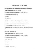 Ôn tập giữa kì Vật liệu cơ khí