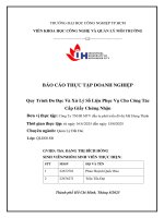 IUH - Báo cáo thực tập doanh nghiệp - Quy trình đo đạc và xử lý số liệu phục vụ cho công tác cấp giấy chứng nhận