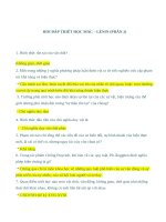 Hỏi - Đáp - Triết học Mac LeNin (Update)