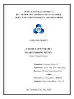 Luận văn a mobile app for city smart parking system