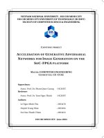 Luận văn acceleration of generative adversarial networks for image generation on the soc fpga platform