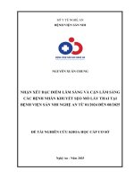 Đề tài nhận xét Đặc Điểm ls và cls các bệnh nhân khuyết sẹo mổ lấy thai