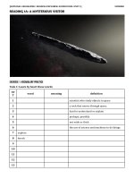 NATIONAL GEOGRAPHIC READING EXPLORER: FOUNDATION UNIT 1 WORKSHEET