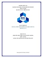 ME2135 ĐỒ ÁN THIẾT KẾ ĐỀ SỐ 16: THIẾT KẾ HỆ THỐNG DẪN ĐỘNG XÍCH TẢI(PHƯƠNG ÁN 2)