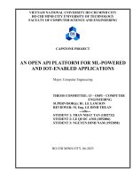 Luận văn an open api platform for ml powered and iot enabled applications