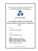 Luận văn an ai based assistant system for smart parking using edge computing socs