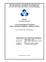 Luận văn a management system for a smart parking application