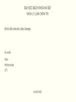 Thuyết minh về sách ĐẮC NHÂN TÂM