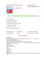 Báo cáo thực hành Hóa dược 1