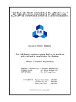 Luận văn an iot based system using lora to monitor microclimate conditions for durian