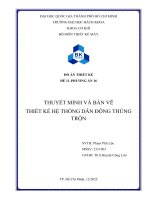 ĐỒ ÁN THIẾT KẾ THUYẾT MINH VÀ BẢN VẼ THIẾT KẾ HỆ THỐNG DẪN ĐỘNG THÙNG TRỘN