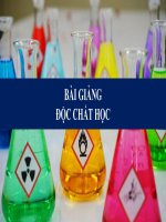 Bài Giảng  - Độc Chất HỌC  ( COMBO FULL SLIDES 8 CHƯƠNG )