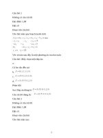 Đáp Án trắc nghiệm toán kinh tế   Đại học thành Đông   soạn ngày 16 10 2025