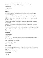 Ôn thi trắc nghiệm môn phân tích chuỗi cung Ứng trường Đại học Trà Vinh (có đáp án)