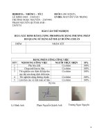 BÁO CÁO THÍ NGHIỆM - Bài 1: XÁC ĐỊNH HÀM LƯỢNG PHOSPHATE BẰNG PHƯƠNG PHÁP ĐO QUANG SỬ DỤNG KỸ THUẬT ĐƯỜNG CHUẨN
