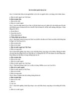 Ôn thi trắc nghiệm môn quản trị dự Án trường Đại học Trà Vinh (có đáp án)